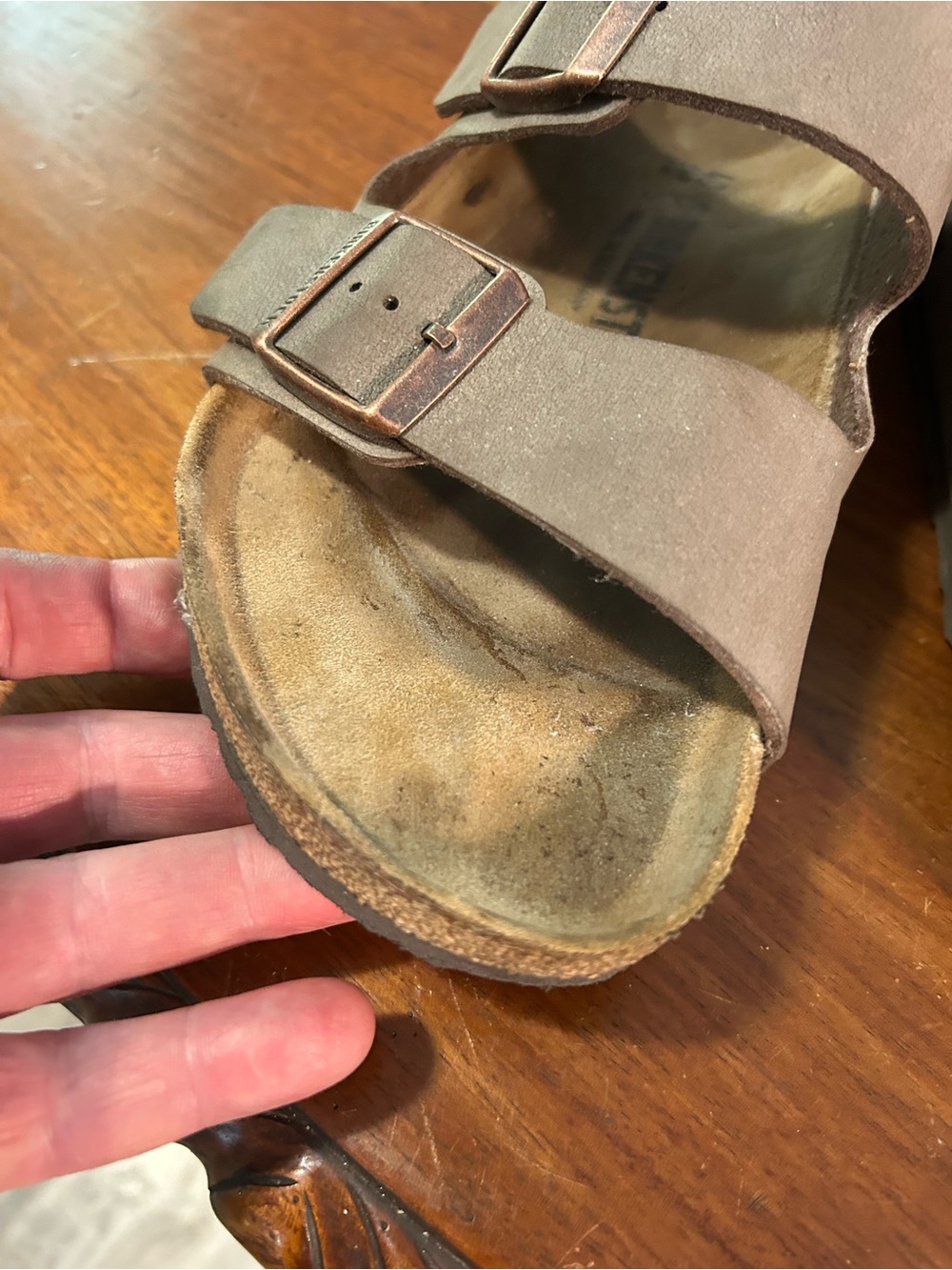 Birkenstock Arizona Mocha Slides Men’s 7 Women’s 9 Nice - Picture 4 of 13